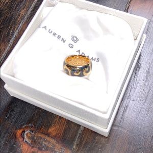 Gold and black ring